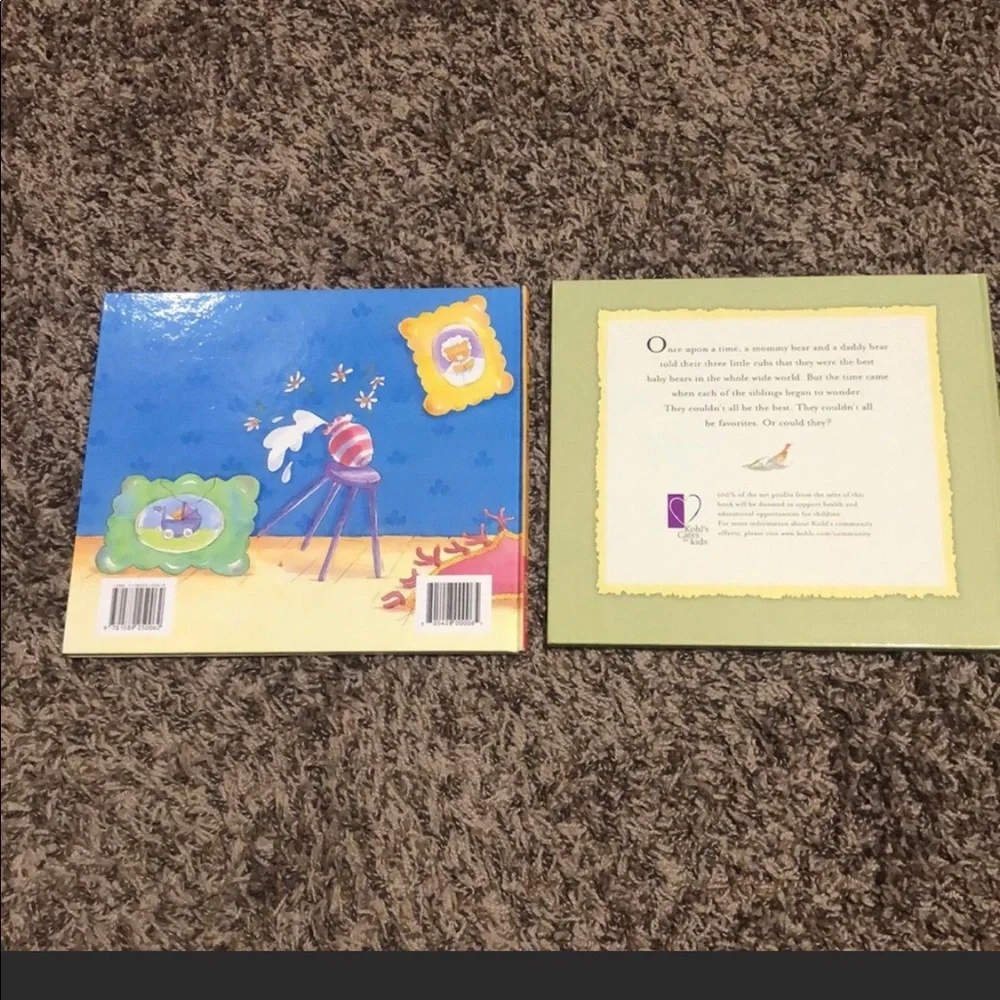 Set of 2 Bear Themed Children’s Reading Books